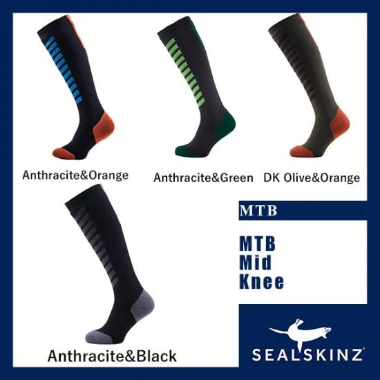 【完全防水アクティビティ用ニーソックス】MTB Mid Knee【SEALSKINZ】111161708