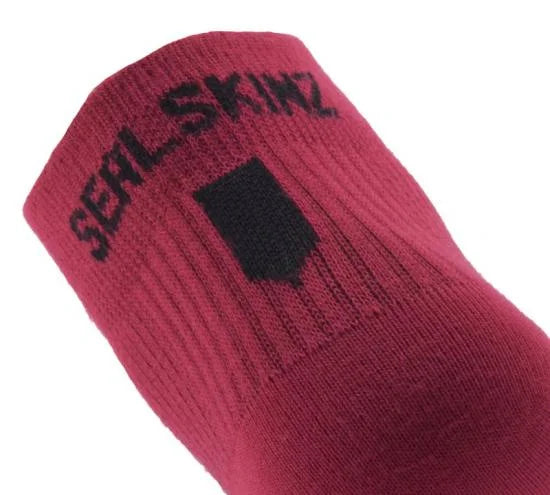 【雨でも蒸れないロードサイクル用ショートソックス】Road Max Ankle【SEALSKINZ】