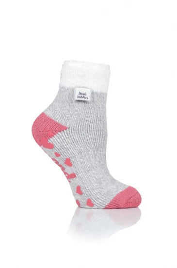 LADIES HEAT HOLDERS LOUNGE SOCKS - FEATHER TOP TOG2.3(101/102)