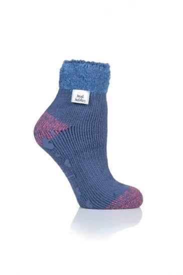 LADIES HEAT HOLDERS LOUNGE SOCKS - FEATHER TOP TOG2.3(101/102)