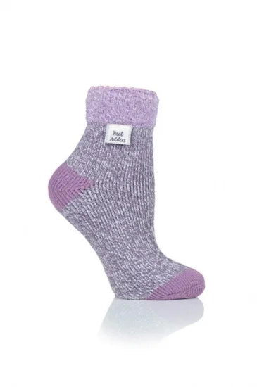 LADIES HEAT HOLDERS SLEEP SOCKS - FEATHER TOP TOG2.3(203/204)