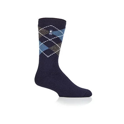 MENS HEAT HOLDERS LITE ARGYLE - LYON TOG1.6 (530)