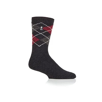 MENS HEAT HOLDERS LITE ARGYLE - LYON TOG1.6 (530)