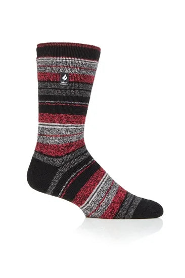MENS HEAT HOLDERS MULTI STRIPE - KRAKOW TOG1.6 (534)