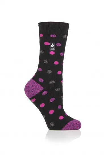 LADIES HEAT HOLDERS DOTS - MALAGA TOG1.6 (604)