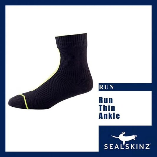 【完全防水極薄極軽量ショートソックス】Run Thin Ankle【SEALSKINZ】111161702-700