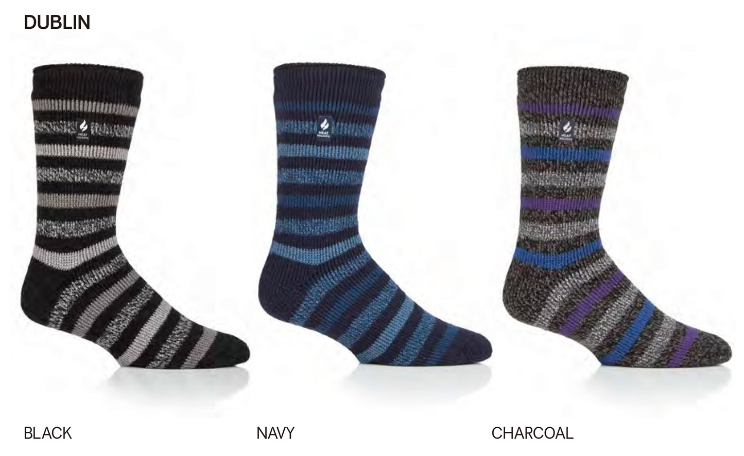MENS HEAT HOLDERS ORIGINAL MEDIUM STRIPE - DUBLIN TOG2.3 (814)