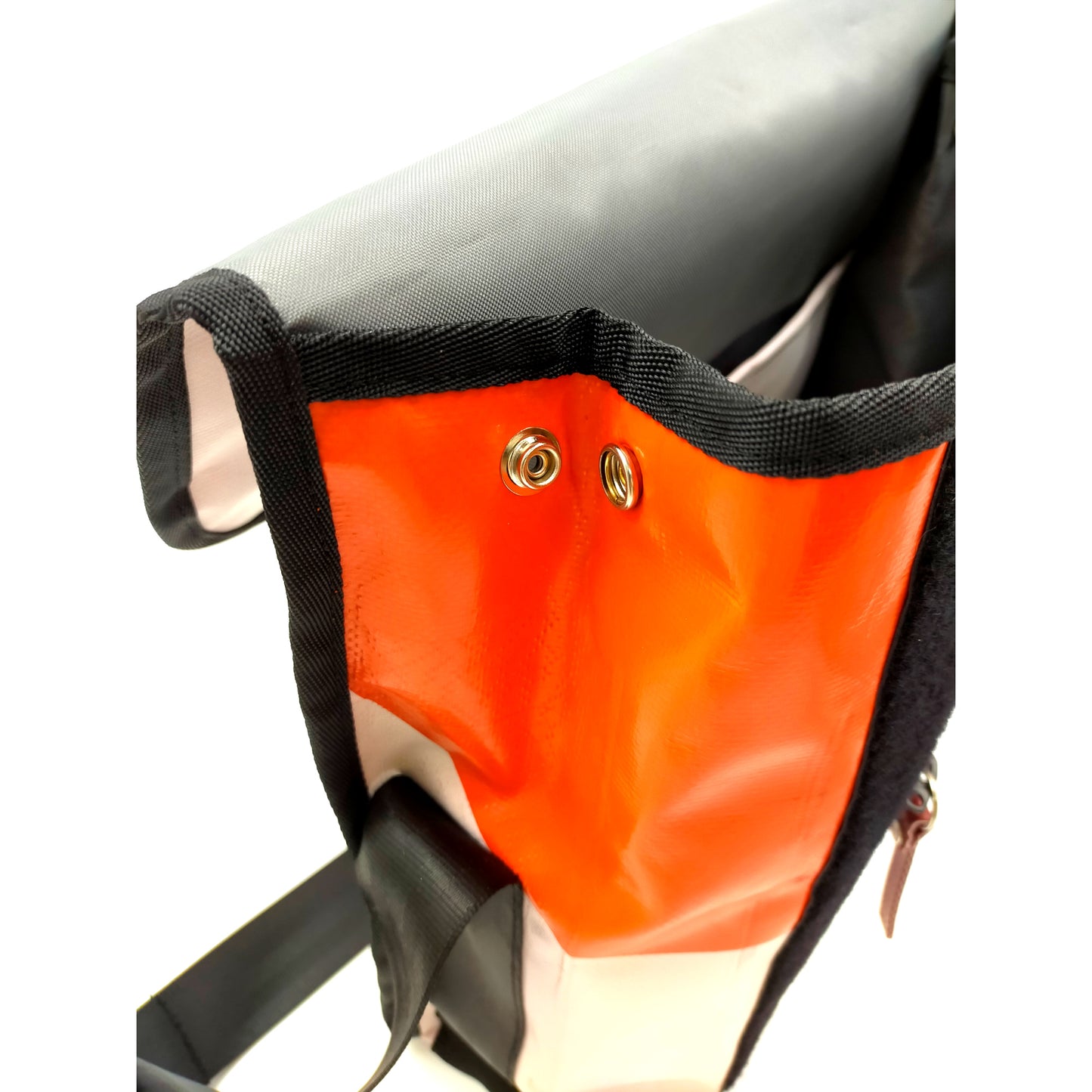 Medway Messenger Bag Small – White/Orange – MM091218