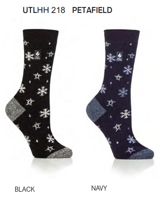 LADIES HEAT HOLDERS ULTRA LITE SNOW FLAKES - PETAFIELD TOG1.0(218)