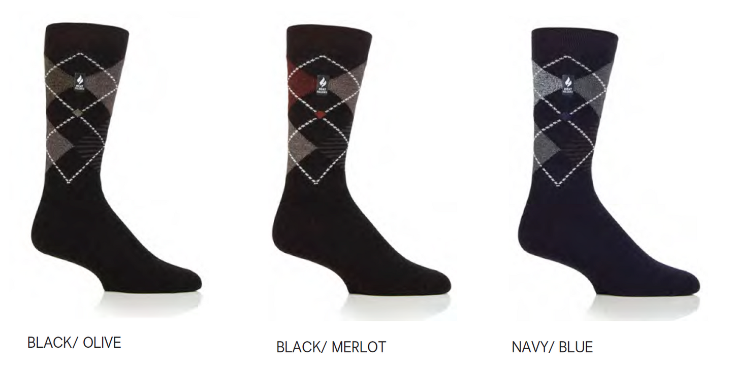 MENS HEAT HOLDERS ULTRA LITE ARGYLE - WICKLAM TOG1.0 (119)