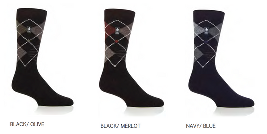 MENS HEAT HOLDERS ULTRA LITE ARGYLE - WICKLAM TOG1.0 (119)