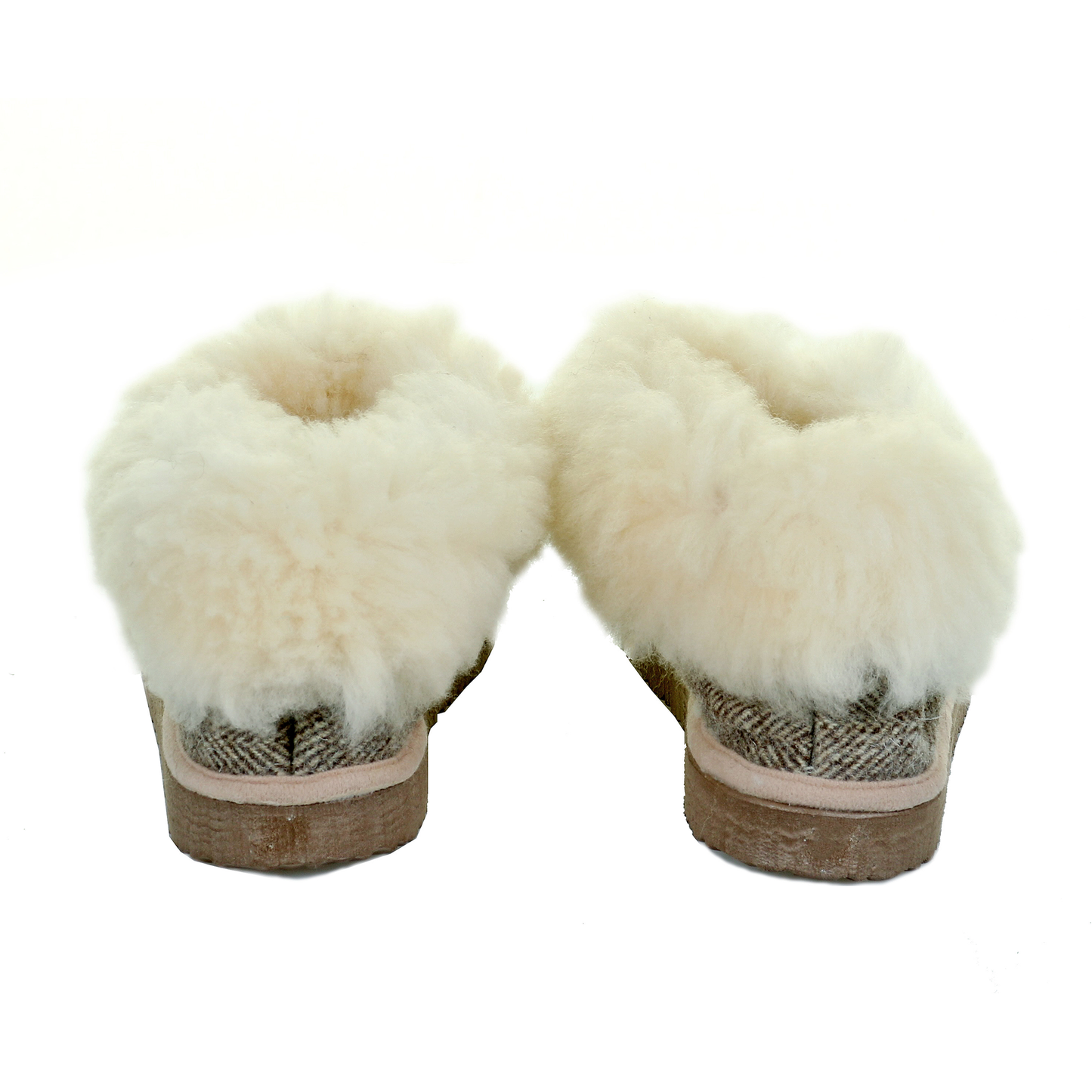 Tweed Sheepskin Slippers