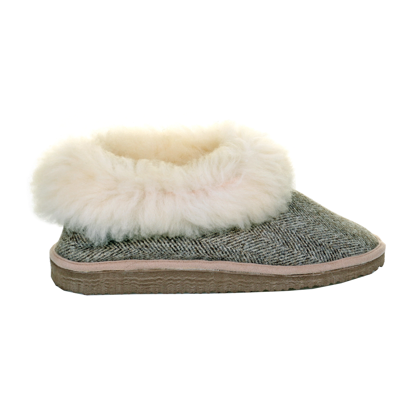 Tweed Sheepskin Slippers