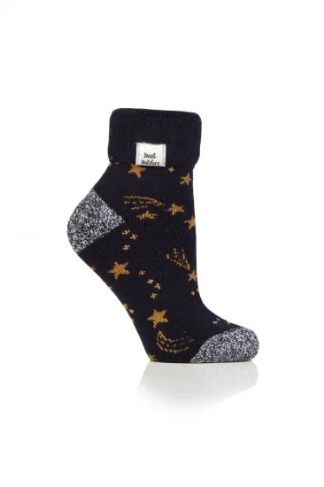LADIES HEAT HOLDERS SLEEP SOCKS - TURN OVER CUFF LITE TOG1.6(951/952)