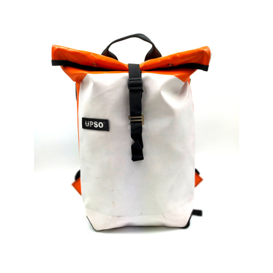 Burtonwood Backpack Small – White/Orange – BWS082312