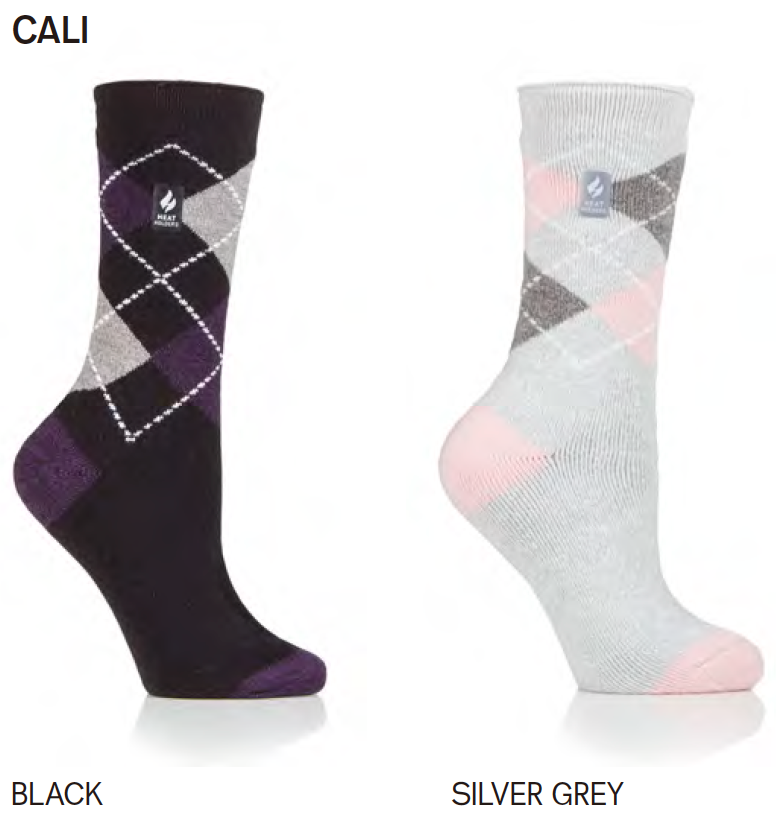 LADIES HEAT HOLDERS LITE ARGYLE & FAIRISLE - CALI TOG1.6(605)